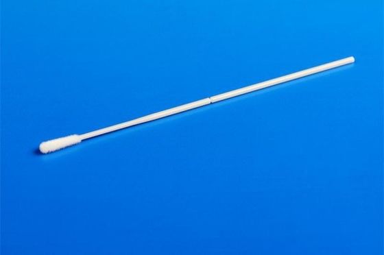 Nasal oral de collection d'échantillonnage assemblé tamponne la tête en nylon de fibre que Cleanmo tamponne CM-FS915