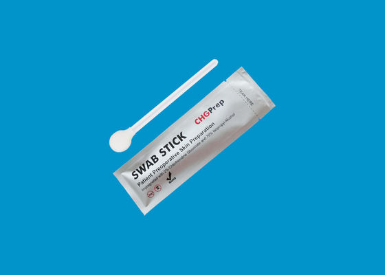 La mousse jetable CHG chirurgical tamponnent alcool isopropylique IPA 2% CHG Swabstick de 70%