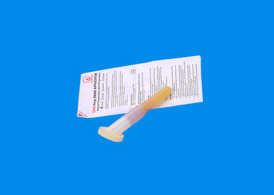 Poignée antiseptique temporaire rapide de polyéthylène d'applicateur du gluconate CHG de Chlorhexidine