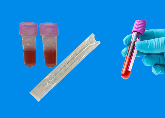 Écouvillon buccal assemblé d'ADN de collection de spécimen avec le kit d'essai d'ADN de solution de conservation