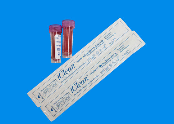 TIP de essai de l'écouvillon 3MM de collection de spécimen d'ADN de Kit Nasopharyngeal Flocked Swab For