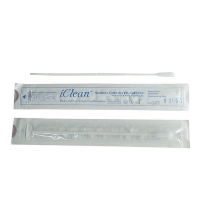 Nasal oral de collection d'échantillonnage assemblé tamponne la tête en nylon de fibre que Cleanmo tamponne CM-FS915