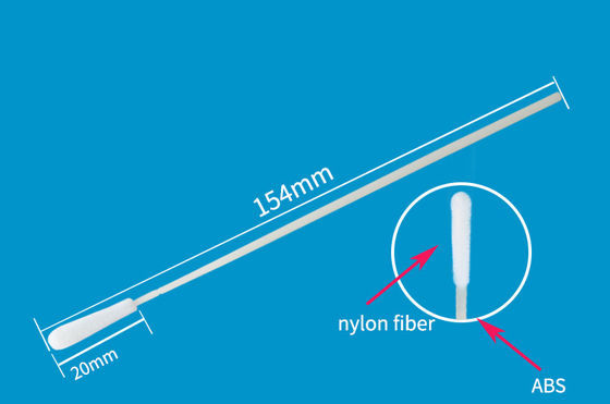 La collection de spécimen en nylon stérilisée témoin de bouche orale de soin de bâton s'est assemblée des écouvillons