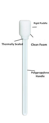 Le Cleanroom protégé de la poussière de CM-FS707W tamponne la tête carrée de rectangle que l'éponge écument bâton d'écouvillon d'astuce