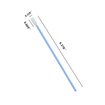 CM-PS761M Long Handle Cleanroom tamponne les bâtons jetables d'écouvillon de Microfiber de double couche