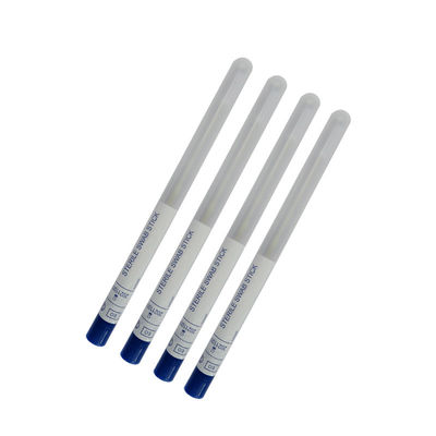 Écouvillon assemblé nasopharyngal de fibre en nylon pour l'échantillonnage avec le tube de transport