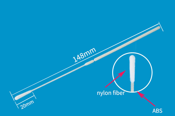 Le nylon de collection de spécimen de transport s'est assemblé l'écouvillon viral nasal de transport d'écouvillons