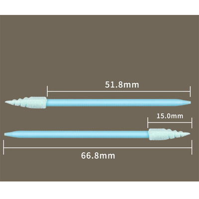 L'écouvillon ouvert jetable de mousse de Cleanroom d'astuce des cellules CM-FS751 collent la tête en spirale aiguë industrielle