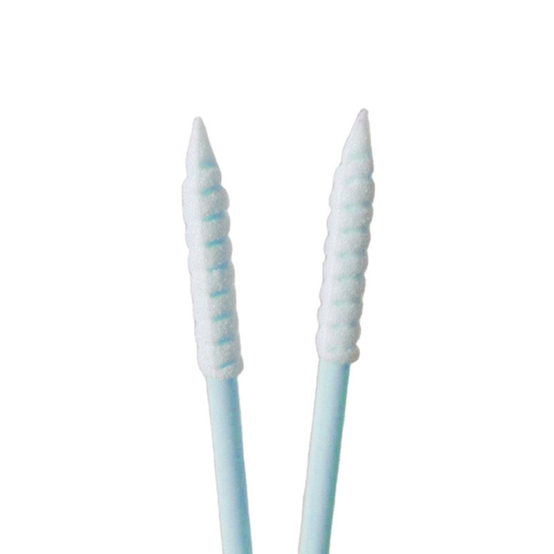 Le Cleanroom en spirale aigu mince de polyester de mousse d'Esd de la tête CM-PS752 tamponne pour le nettoyage de l'électronique